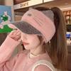 Windproof Plush Hat Cold-proof Baseball Cap Fashion Knitted Hat  Winter