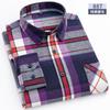 Свободная мужская клетчатая рубашка S~6XL, с длинным рукавом, на осень-весну, мягкая, стандартного кроя, 100% хлопок, байковая, повседневная одежда для мужчин