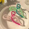 6 шт./набор Желейный цвет Бант Заколка для волос для женщин Девушек Сладкое украшение для волос Заколки для задних волос Простая заколка-акула для волос Аксессуары для волос