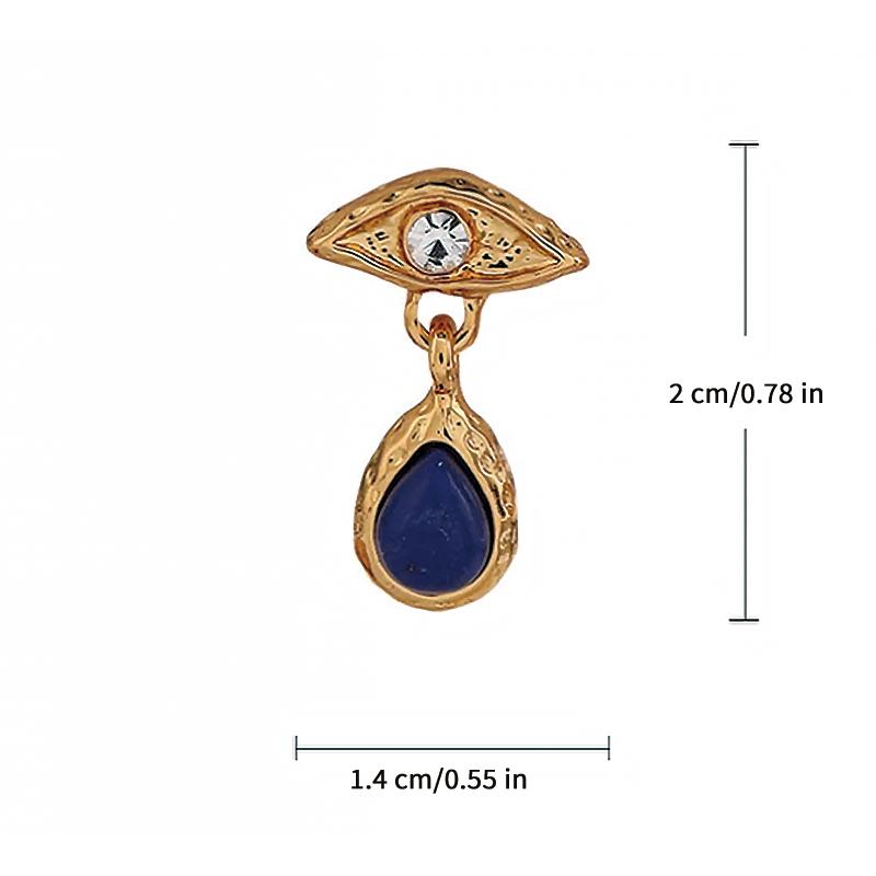 Винтажные серьги «Глаз дьявола» Роскошные темпераментные металлические серьги для женщин Подарки для вечеринки