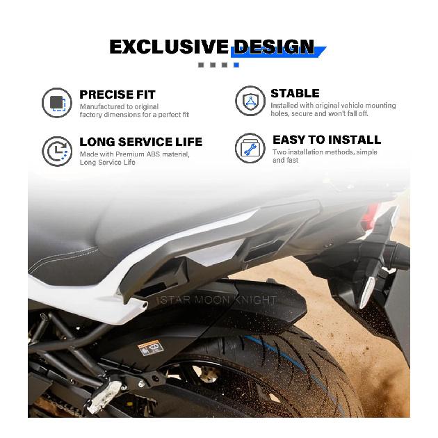 Для Kawasaki Versys 1100 2025- Versys 1000 SE Versys 1000 Tourer Plus/Tourer2019-2024 Мотоцикл Заднее Крыло Расширитель Грязезащиты