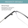 New Fashion Ultra Light Metal Square Eyeglasses Blue Light Blocking Myopia Glasses Vision Care
