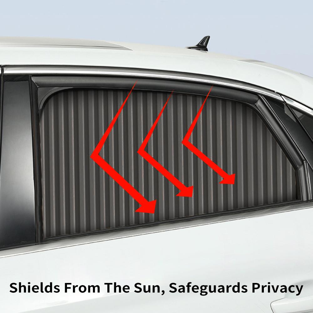Car Side Window Sun Shades, 4 PCS Privacy Sunshades Magnetic Curtain Blinds Covers Auto Accessories Keeps Cooler