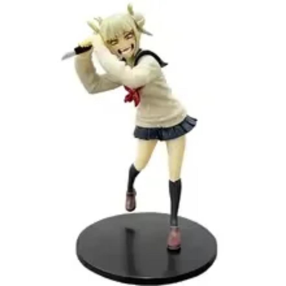 My Hero Academia Himiko Toga Anime Figure in Cute Uniform Battle Version Desk Ornament Collectible Model Toy Gift for Fans