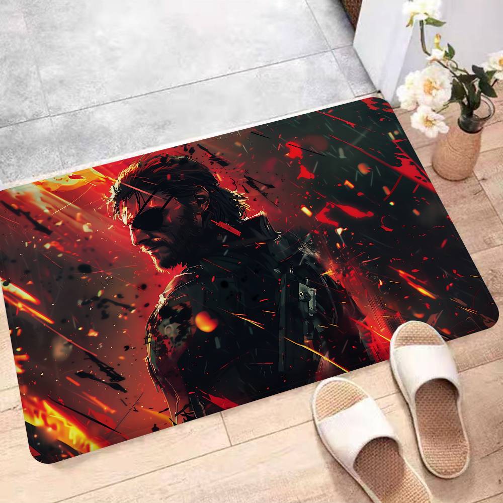 Metal Gear Floor Mat INS Style Soft Bedroom Floor House Laundry Room Mat Anti-skid Household Carpets
