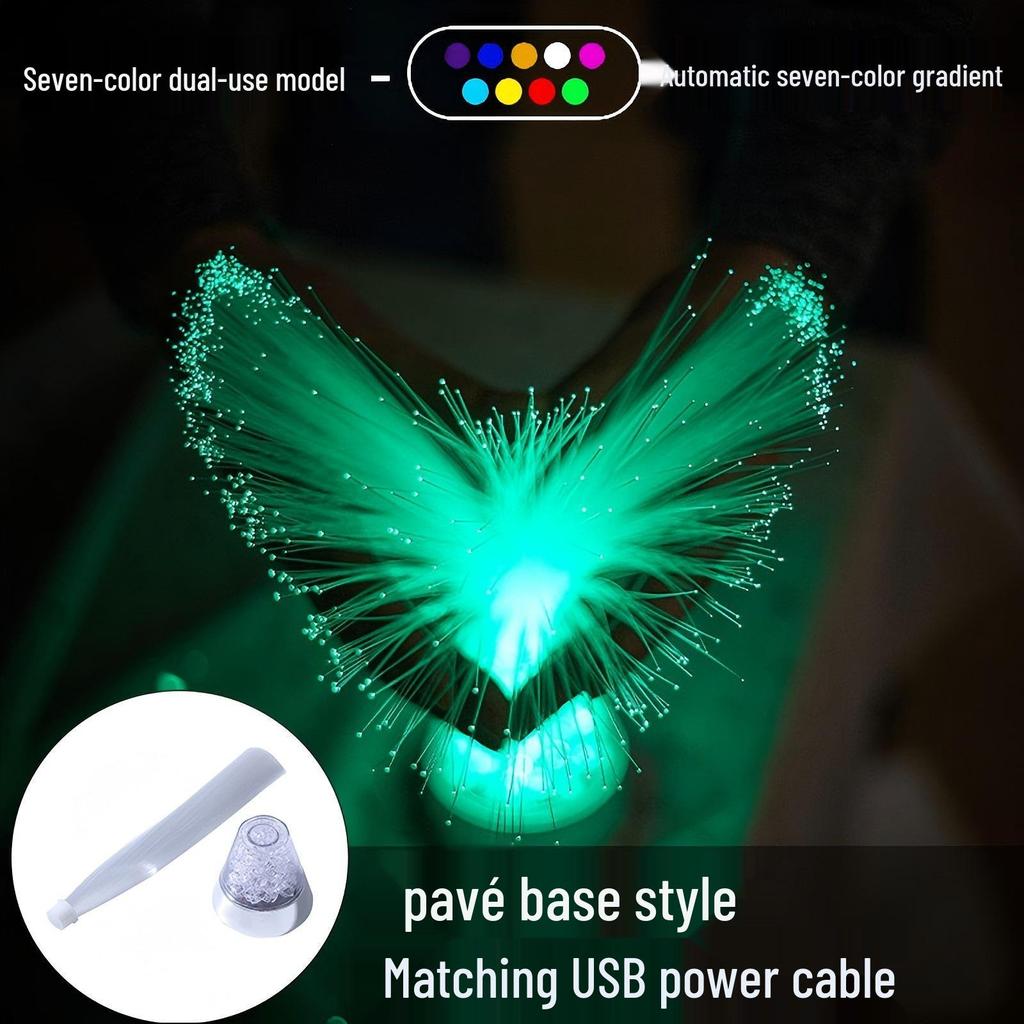 Colorful Fiber Optic Starry Night Bedside Lamp for Bedroom Ambiance