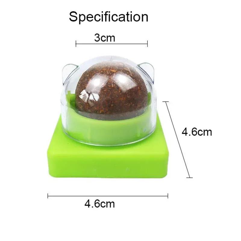 New Pet Cat Catnip Toys Funny 360 Degree Rotation Cat Toy Ball Treats Interactive Kitten Toys Fixable