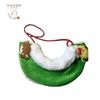 Solid Pattern Red Cloth Cape Dog and Cat Christmas Costume Winter Pet Apparel with Eco-friendly Bib and Shawl