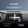 Закаленное стекло для экрана и защитная пленка для интерьера (консоли) Volkswagen Tharu 25/26