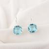 Серьги с драгоценным камнем Голубой Топаз, Роскошные украшения ручной работы, Украшения из серебра 925 пробы, Богемные серьги для свадебного подарка