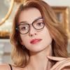 Color-Changing Anti-Blue Light Trend Personalized Cat Eye Flat Mirror Frame Glasses