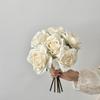 6 Pcs/Bunch DIY Fake Roses Simulation Flower  Home Dining Table Desktop Decoration Photography Prop