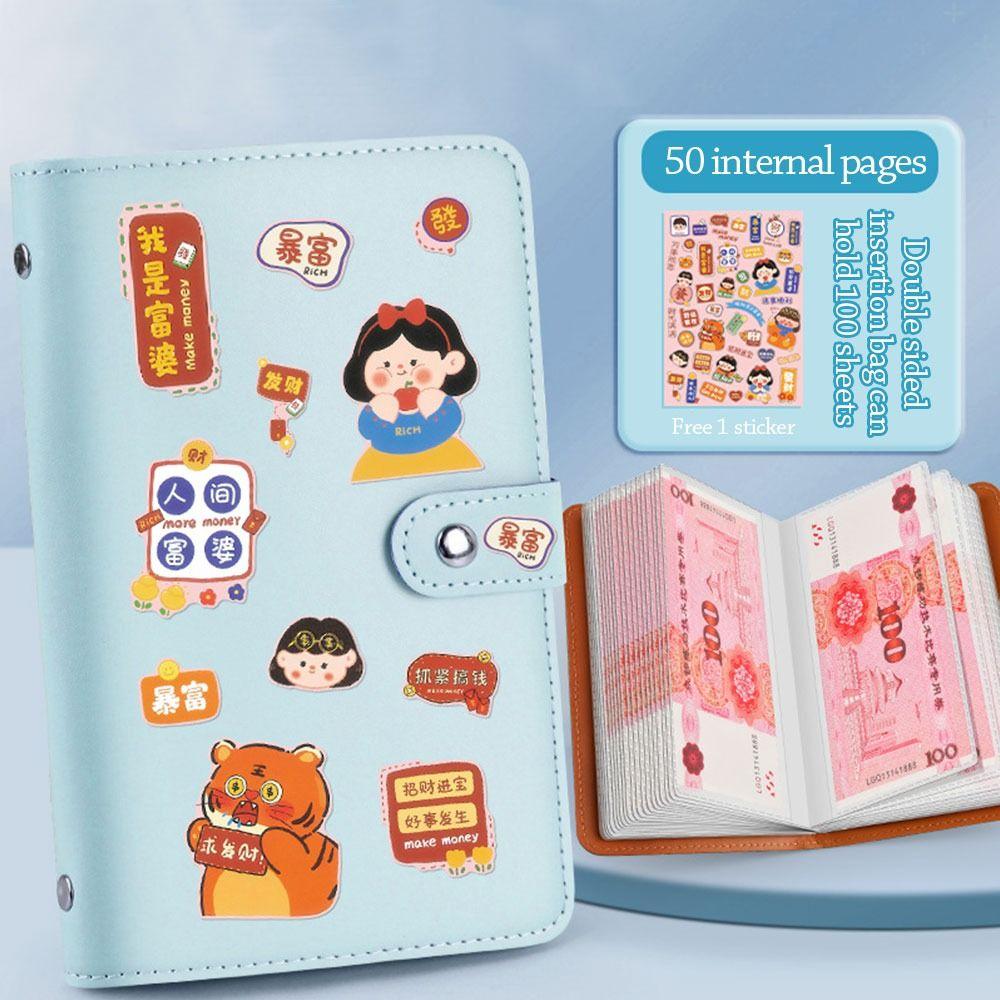 Экономьте деньги Мини-переплет Экономия Вызов PU Экономия Вызовы Любители книг