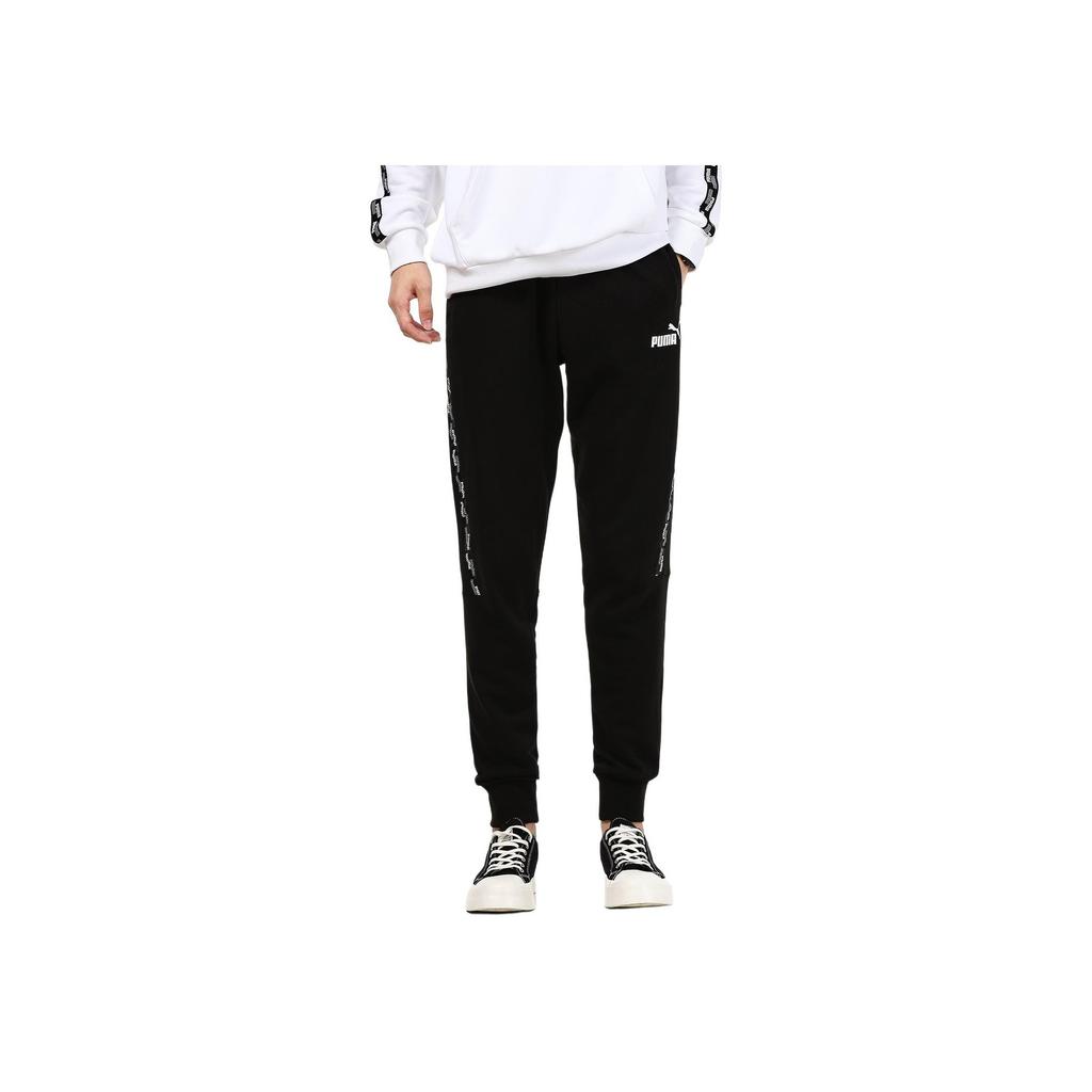 Puma Casual Sports Breathable Printed Trousers Men Bottoms Black 846566-01