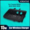 Для Toyota Rav4 RHD 2019 2020 2021 2022 Автомобильное беспроводное зарядное устройство QI для быстрой зарядки держателя телефона Pad для модификации салона автомобиля