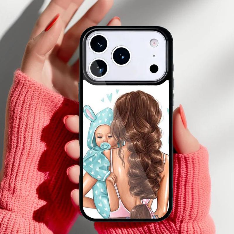 Fashion Super Mom Phone Case for iPhone 17 16 15 14 13 Pro Max Back Cover for 12 11 Pro Coque