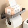 Настенный держатель для туалетной бумаги, многофункциональная квадратная стойка для рулонов салфеток, не требующая проколов, долговечность, износостойкость