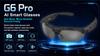 ERVPES AI Smart Glasses G6 Pro 1080P Camera Anti-Shake Bluetooth Call Translator 26 Languages