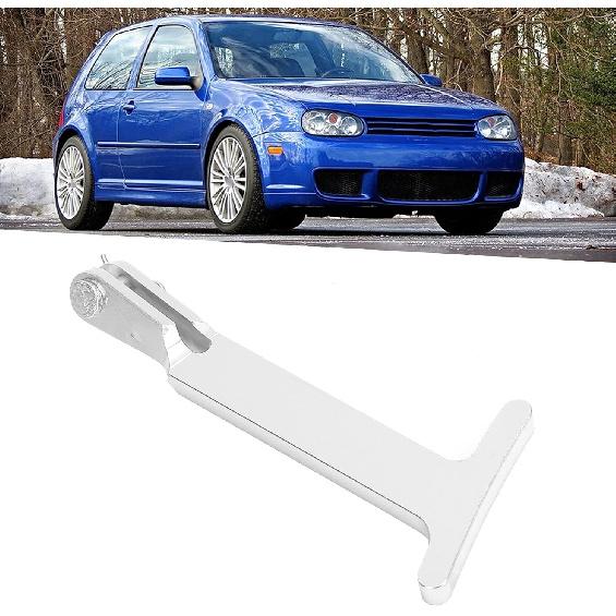Qiilu Hood Release Handle, Hood Release Pull Handle Billet Aluminium Alloy for R32 MK4 2004 (Silver)