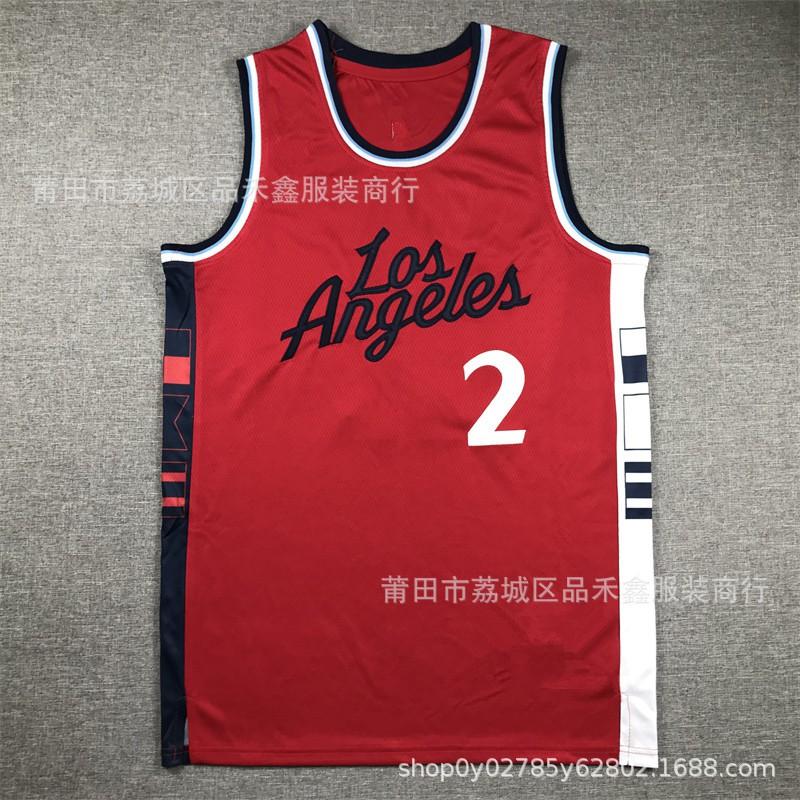 Custom Embroidered Basketball Jersey City Edition Men Women Cotton Sports Uniform LA Clippers Kawhi Leonard Paul George