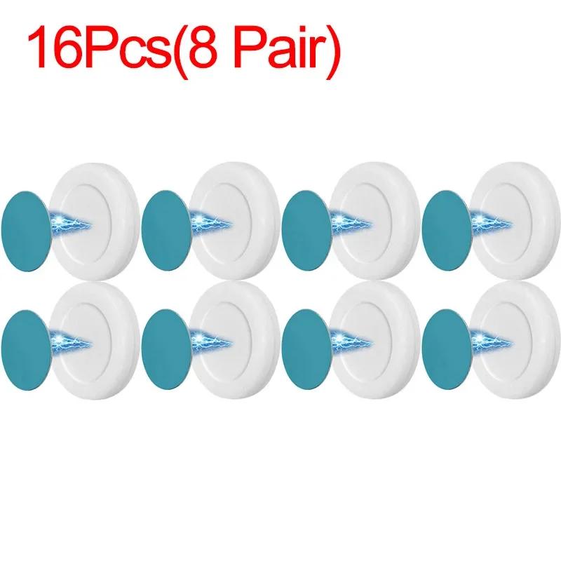 24 шт., магнитные крючки с защитой от потери, настенный сильный магнитный держатель для пульта дистанционного управления, наклейка на холодильник, крючок для хранения, домашний органайзер