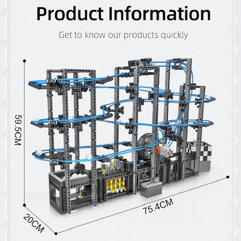 MOULD KING 26002 Creative Educational Toys Motorized Great Ball Contraption Model Building Blocks MOC Bricks Kids Gifts For Kids