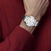 Citizen Механические часы с браслетом из нержавеющей стали Мужские часы Белый циферблат NH8350-59A