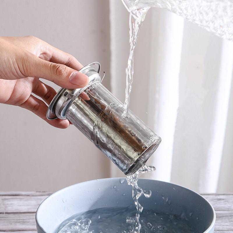 304 Stainless Steel Tea Infuser High Quality Tea Strainer with Cover Teapot Fine Mesh Coffee Filter Tea Accessory