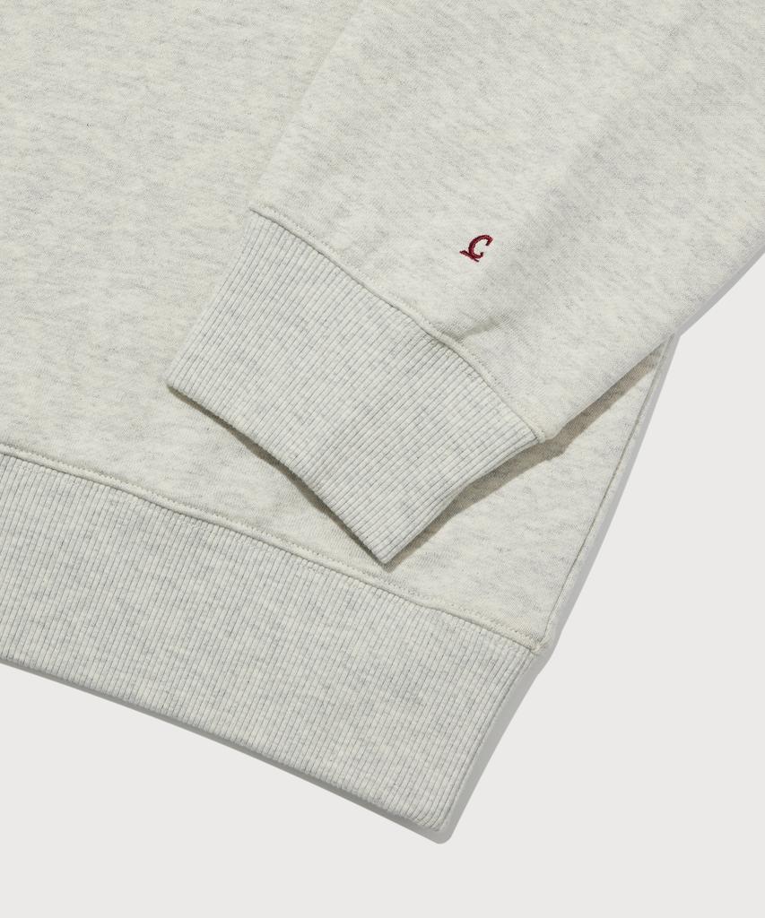 COVERNAT Arch Lettering Sweatshirt Oatmeal