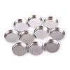 10 Empty Round 20Mm Tin Pans For Powder Eyeshadow Responsive To Magnets