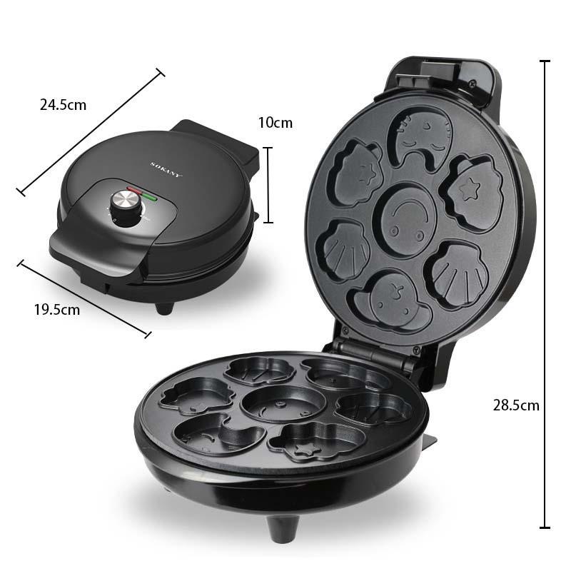 European Standard 7-Hole Cartoon Cake and Biscuit Maker for Kids, 1000W
