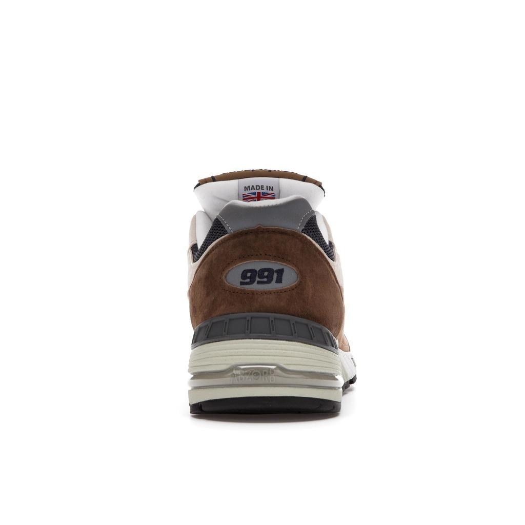 New Balance 991 Сделано в Англии Капучино Мужские кроссовки Коричневые Темно-коричневые Тан M991SBN