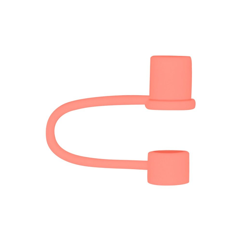 10pcs 10mm Dustproof Plug Silicone Straw Sleeve Simple Straw Cover  Drinking Straws