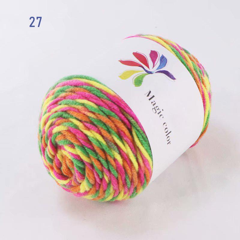 50 г/моток Взрослый шарф Разноцветное секционное крашение 8 нитей Хлопковая пряжа Пряжа Сделай сам Ручное вязание