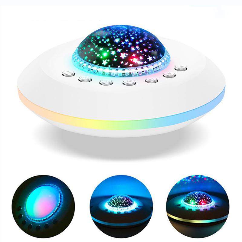 BRELONG светодиодный проектор со звездами, перезаряжаемый через USB, регулируемая музыкальная проекционная лампа, романтическая атмосфера, свет для ребенка, подарок на день рождения