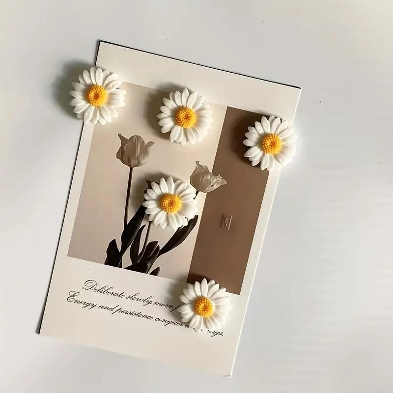 10 овальных магнитов на холодильник в виде цветов Kawaii — красочные и прочные, идеально подходят для домашнего декора и организации офиса