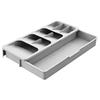 KR KITCHENRAKU Cutlery Case with Drawer, Cutlery Storage Box, Dish Tray, Extendable, Kitchen Storage Case, Small Item Storage, Kitchen Tools (Type 2)