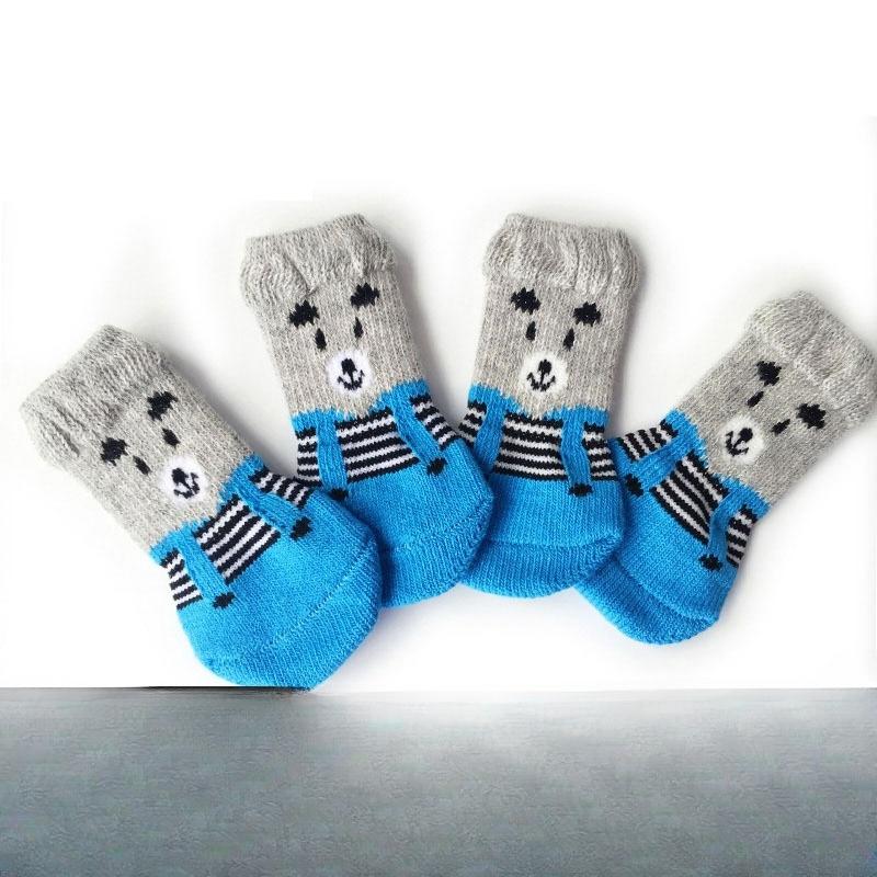 Non-Slip Pet Socks for Dogs Cats Anti-Scratch Paw Protector Indoor Wear