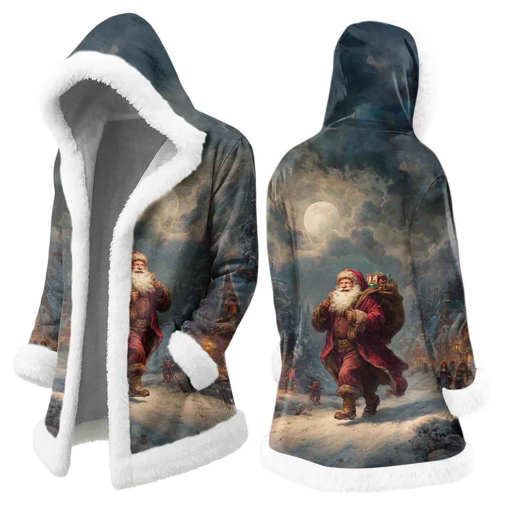 Мужская повседневная куртка с рождественским принтом