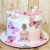 Happy Birthday Butterfly Cake Topper Flags Cupcake Toppers Sweety Wedding Bride Baby Shower Party Cake Baking Decor