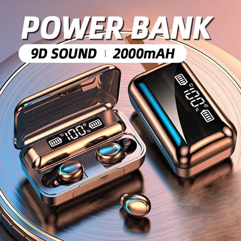 Беспроводные наушники Bluetooth TWS LED Dislpaly Бинауральная гарнитура Водонепроницаемые HD-вызовы CVC 8,0 Наушники с шумоподавлением