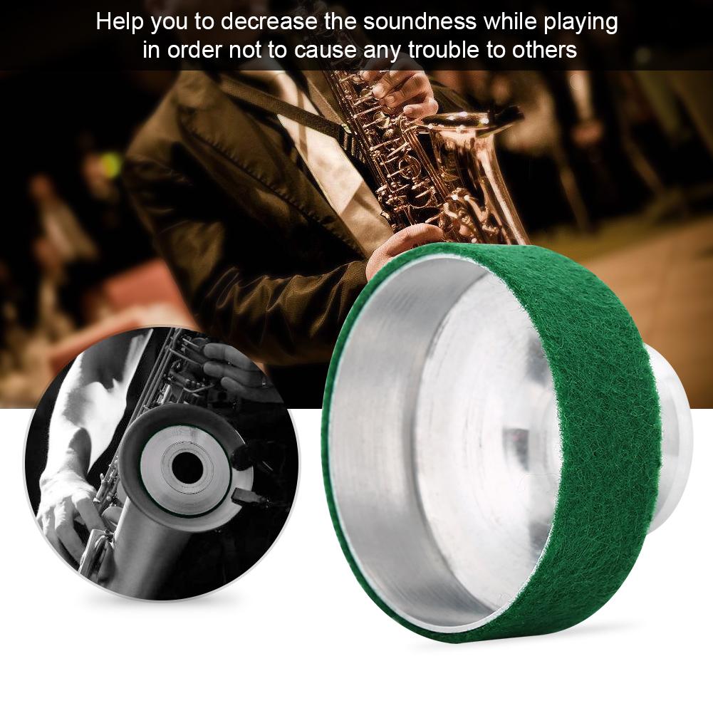 Мундштук для сопрано-саксофона из алюминиевого сплава, приглушитель звука саксофона, металлический демпфер, аксессуар