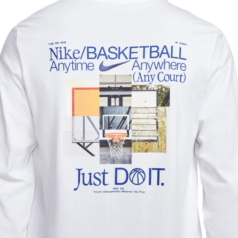 Nike T Shirts Men's White Crew Neck Moderate HV1771-100