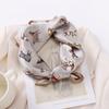 Spring And Summer Satin Long Scarf For Women Sunscreen Shawl Fashionable Beauty Scene Satin Long Scarf Versatile Travel Scarf