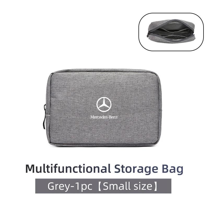 USDEL1 2025 Hot For Mercedes Benz Multiuse Storage Bag Digital Cable Organizer Electronic Handbag C180 C300 W124 W176 W177 C200 C260 GL