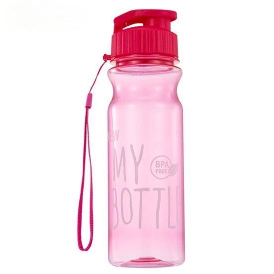 650 мл Прекрасный герметичный легкий контейнер для воды большой емкости для фитнеса и спорта со шнурком, бутылка для питья на открытом воздухе