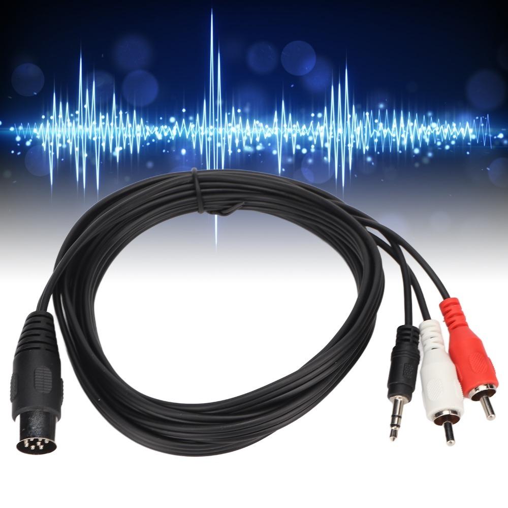 5.9ft DIN 8Pin Male Audio Lead Plug and Play Audio Connection Cable  Home Audio Receiver