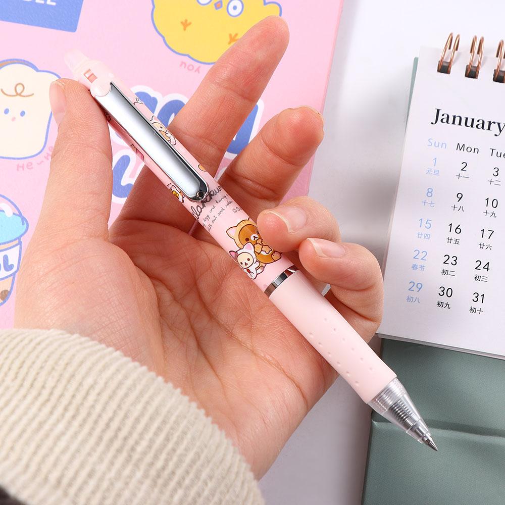 School Supply Kawaii Kids Gift Bear 0.5mm Black Erasable Pen Press Pen Gel Pen Ink Gel Pen