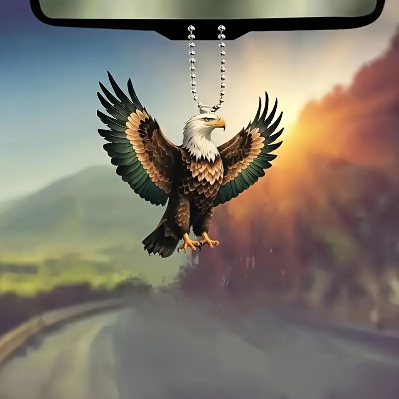 Eagle of Struggle 2D Белый Орел Плоский Акриловый Автомобильный Подвесной Украшение Дома Подвесной Украшение Сумки и Брелока, Автозапчасти Eagle