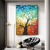 Colorful Abstract Flower Tree Landscape Poster and Prints, Canvas Painting, Wall Art for Living Room, Home Decor